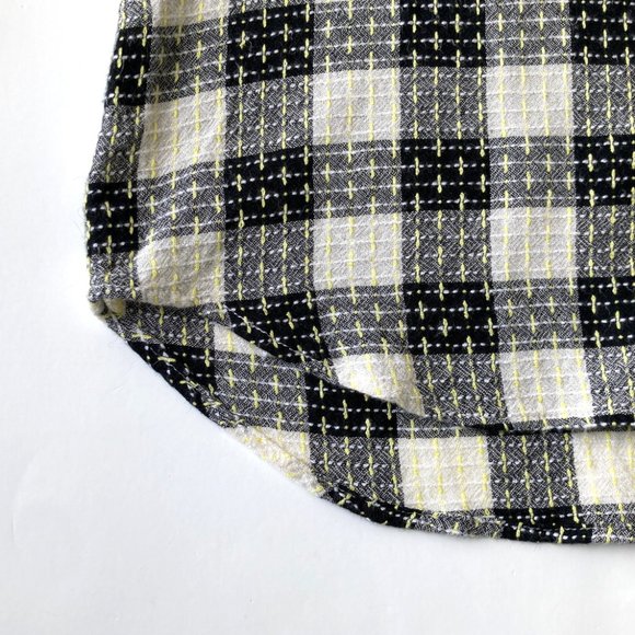 Pilcro Breezy Buttondown Checkered Blouse - Picture 10 of 13